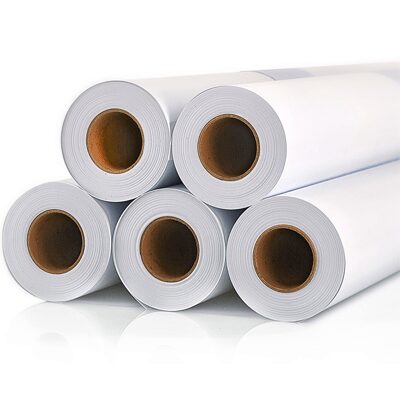 Rolls of wide-format plotter paper